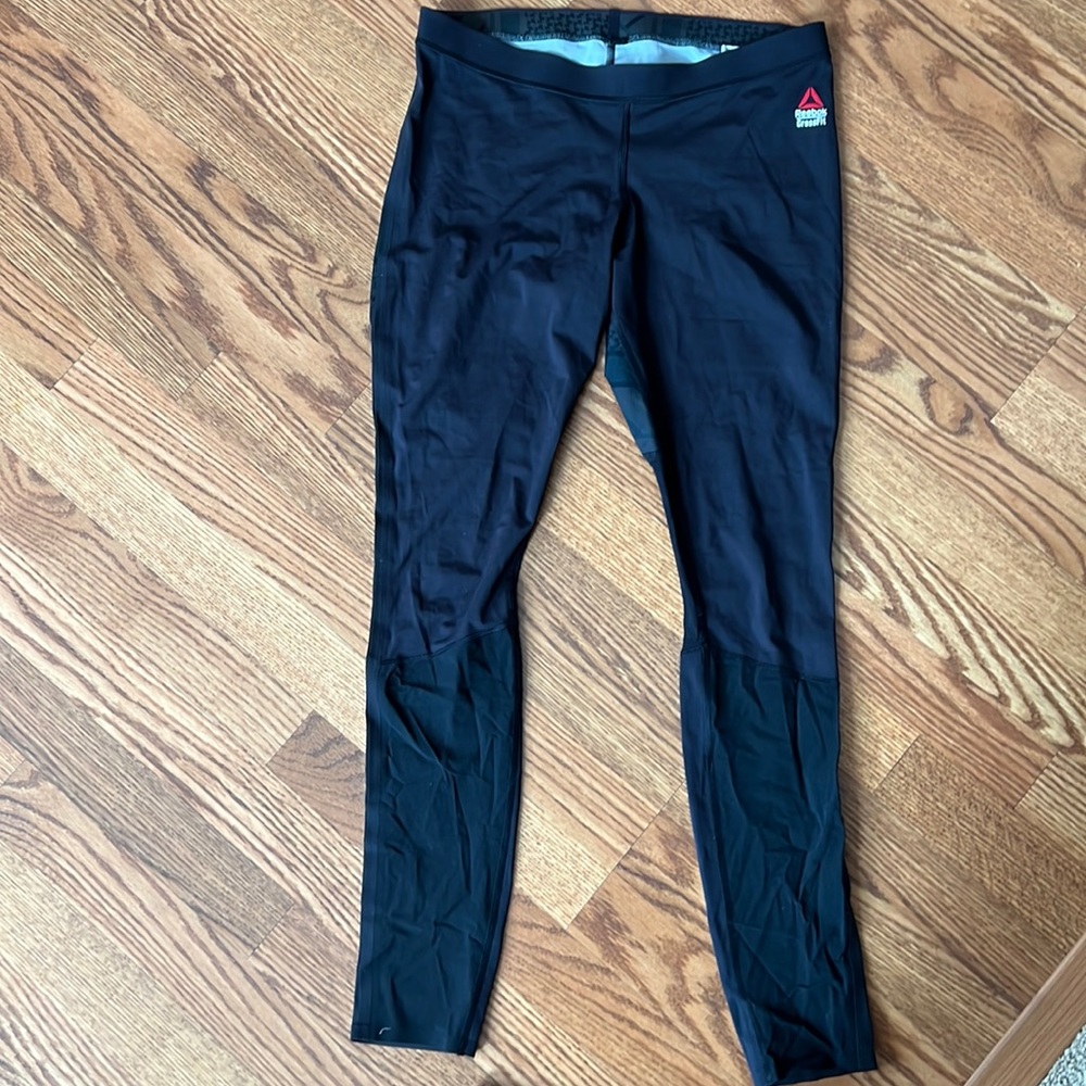 Reebok CrossFit Large Black Tights Pants Workout Running